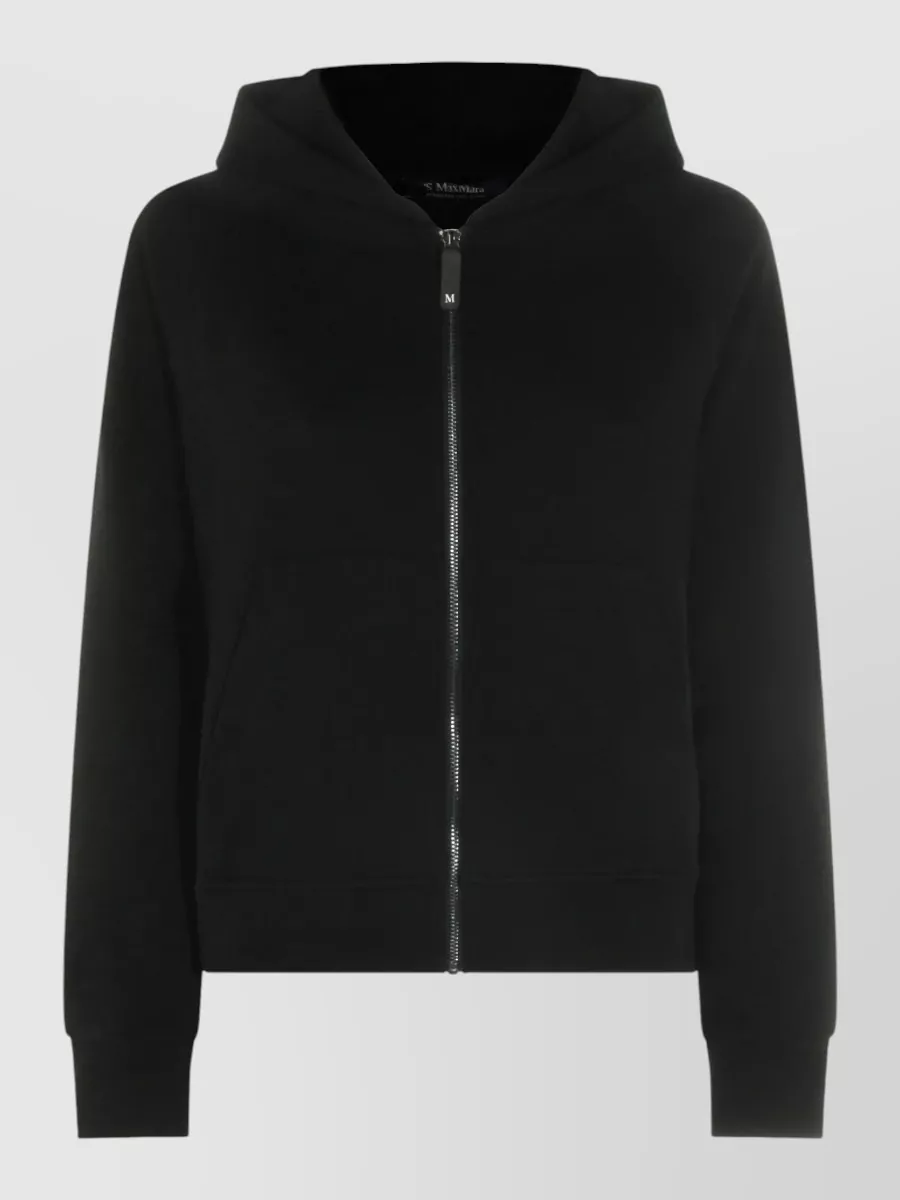 S Max Mara cotton blend zip hoodie