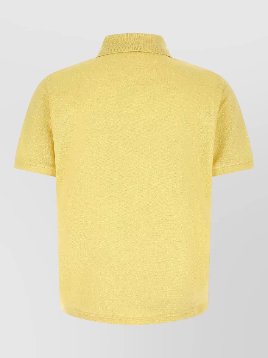 Saint Laurent Cotton Piqué Short-Sleeve Polo Shirt
