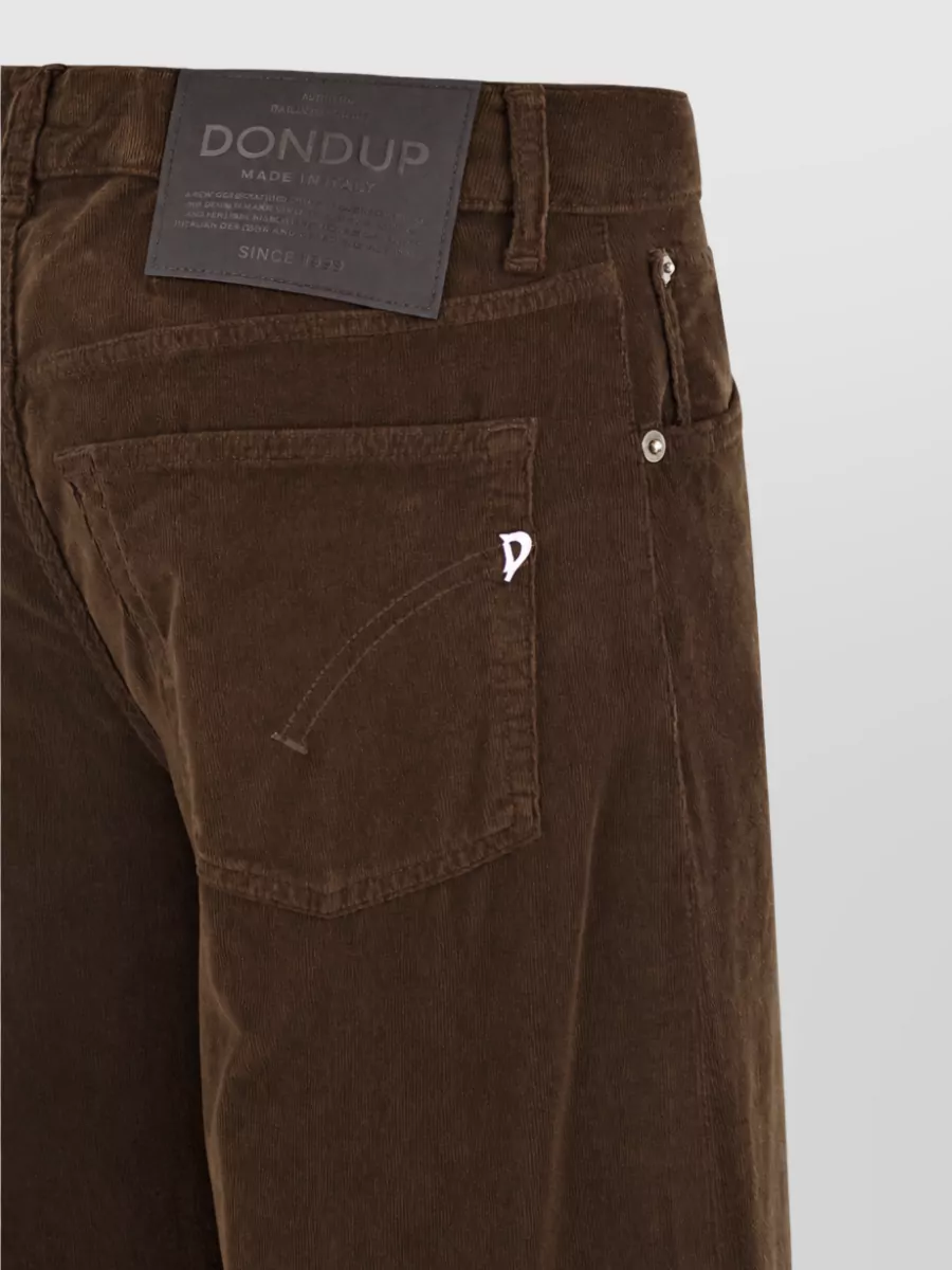 Dondup Velvet Wide-Leg Trousers