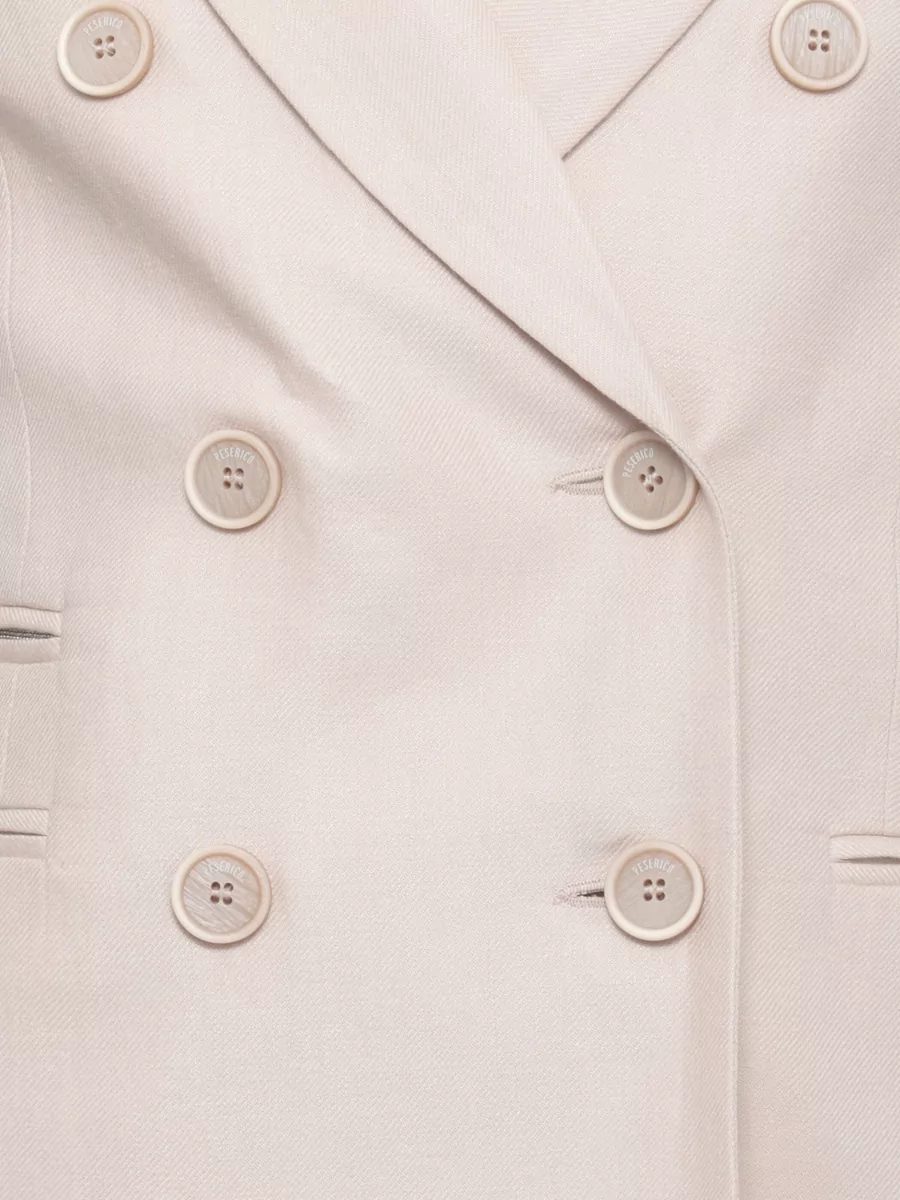 Peserico Linen Double-Breasted Blazer