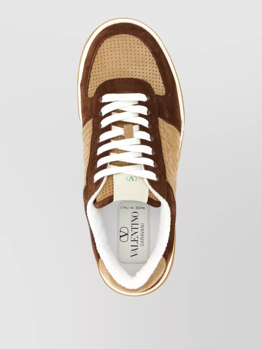 Valentino Garavani Leather Sparry Low-Top Sneakers
