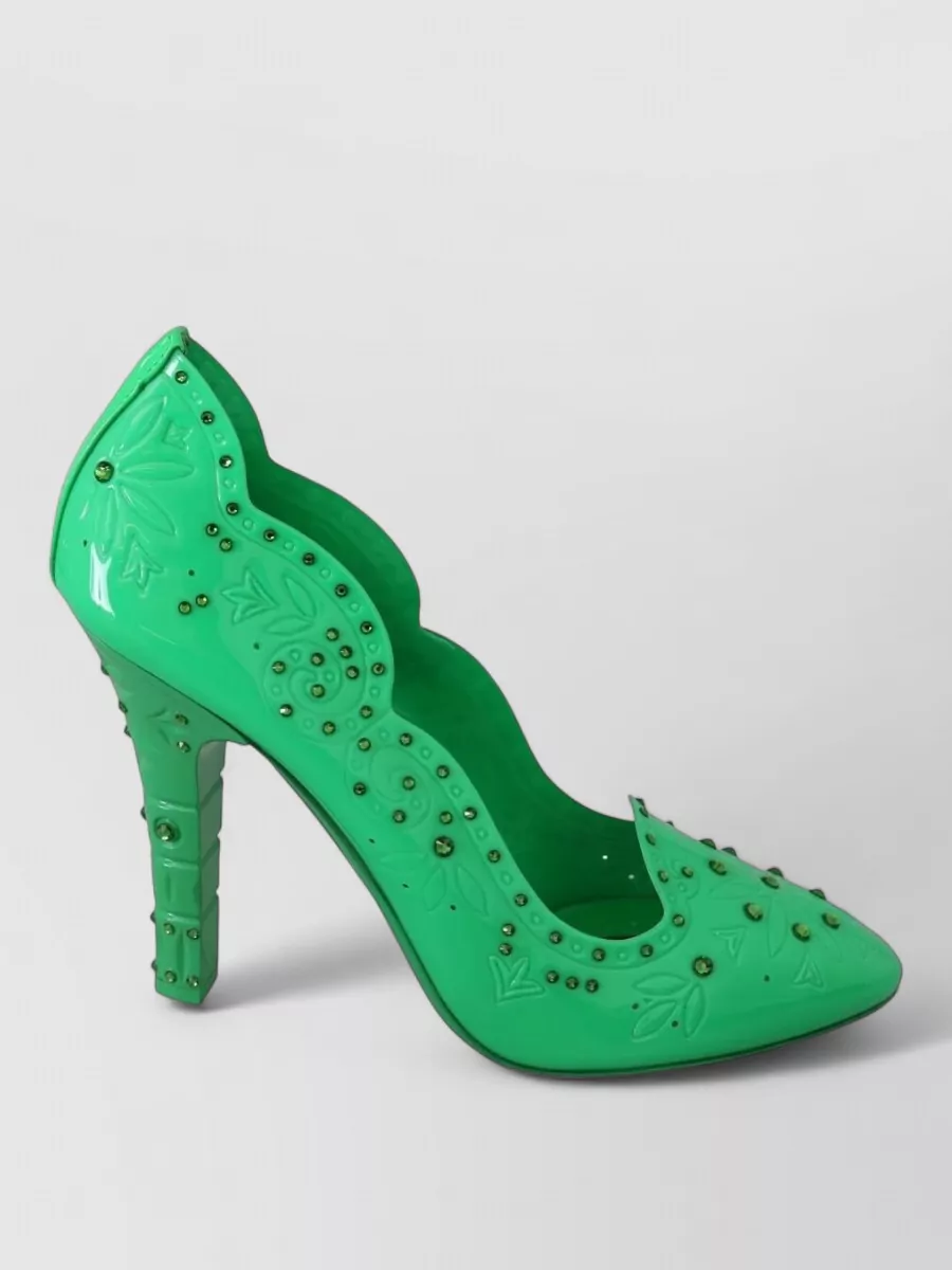 Dolce&Gabbana Crystal Embellished Cutout Pumps