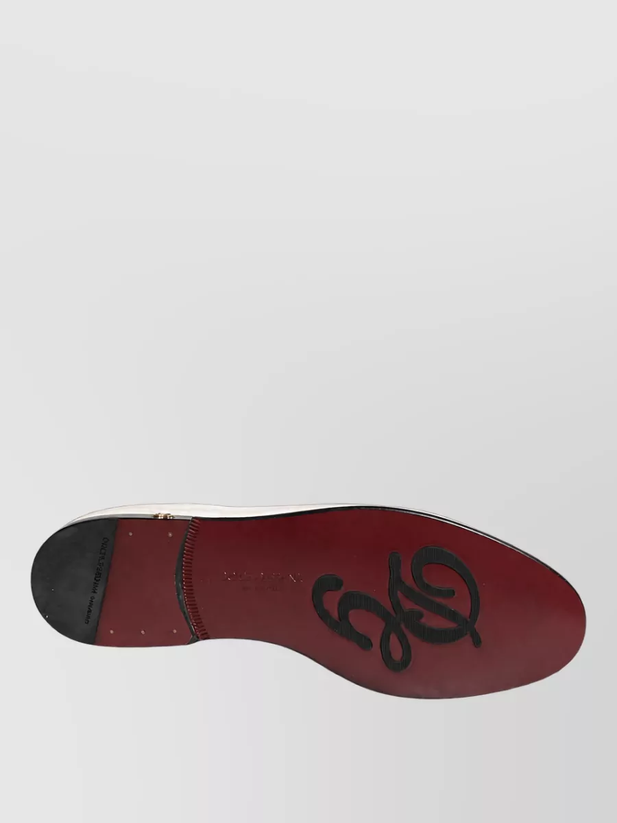 Dolce&Gabbana Leather Slip-On Slippers