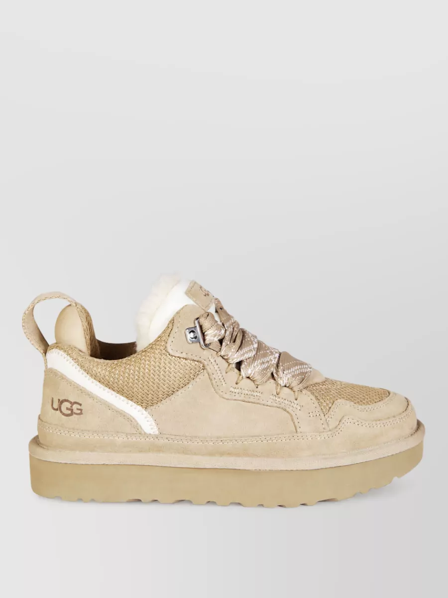 Ugg Suede Leather Low-Top Sneakers