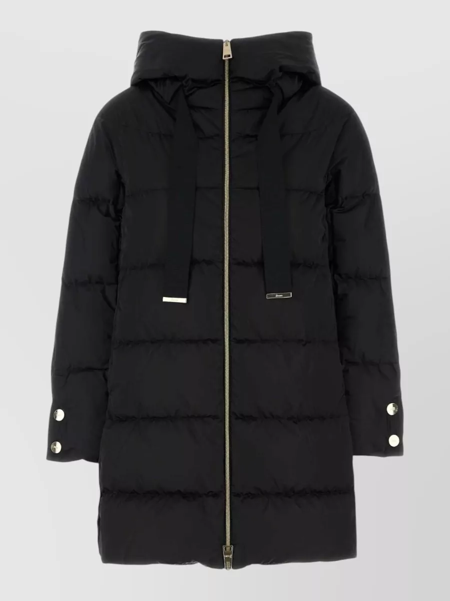 Herno Lightweight Quilted Down Jacket For Women In Black