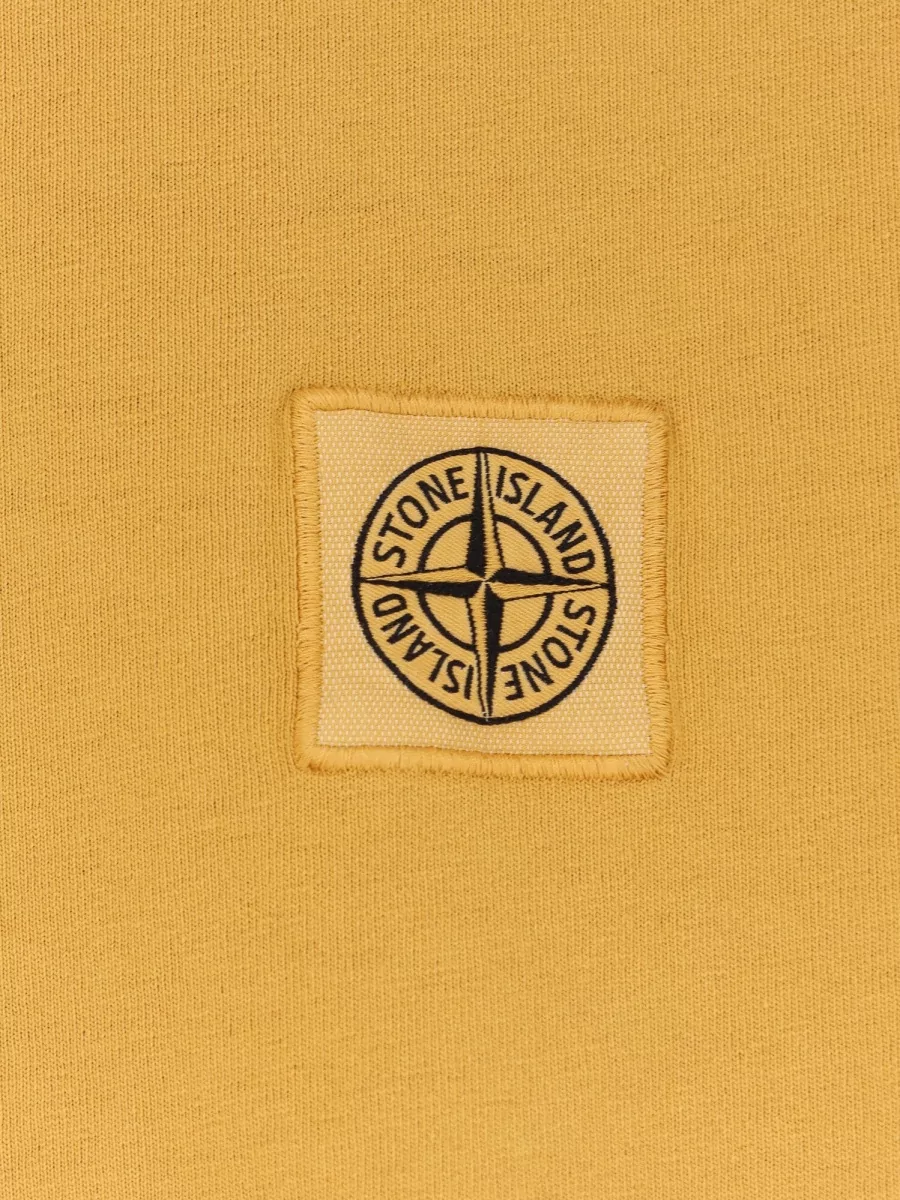 Stone Island Organic Cotton Logo Patch T-Shirt
