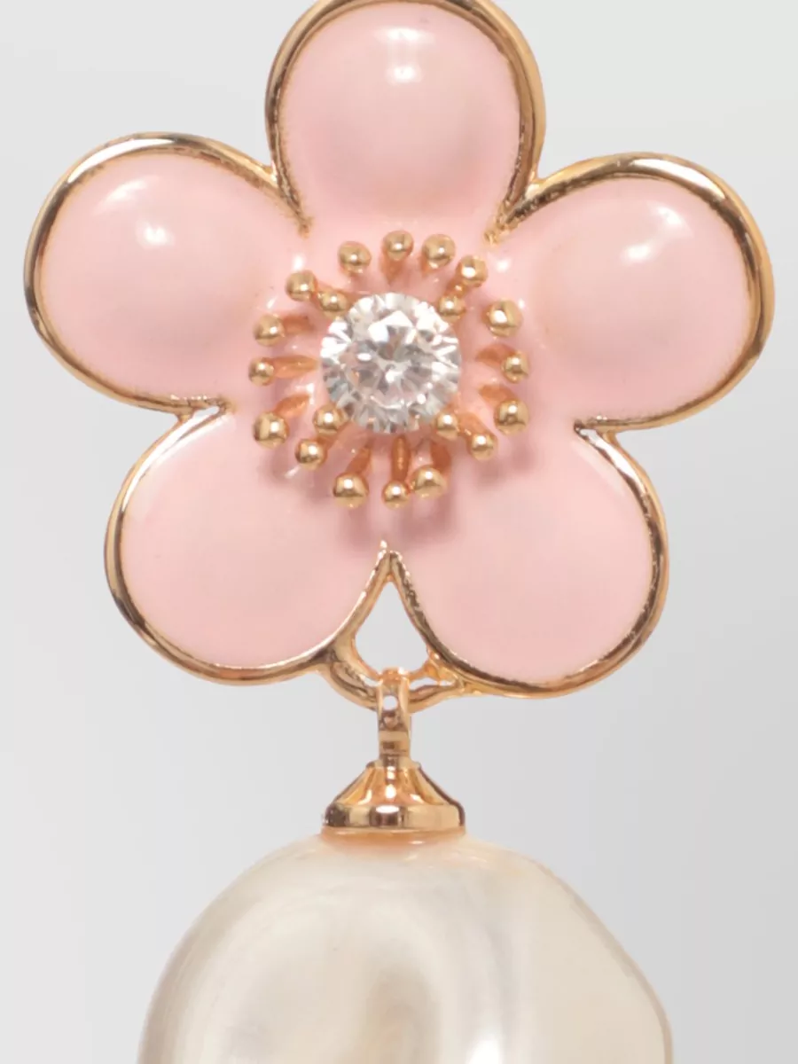 Self-Portrait Floral Drop Earrings