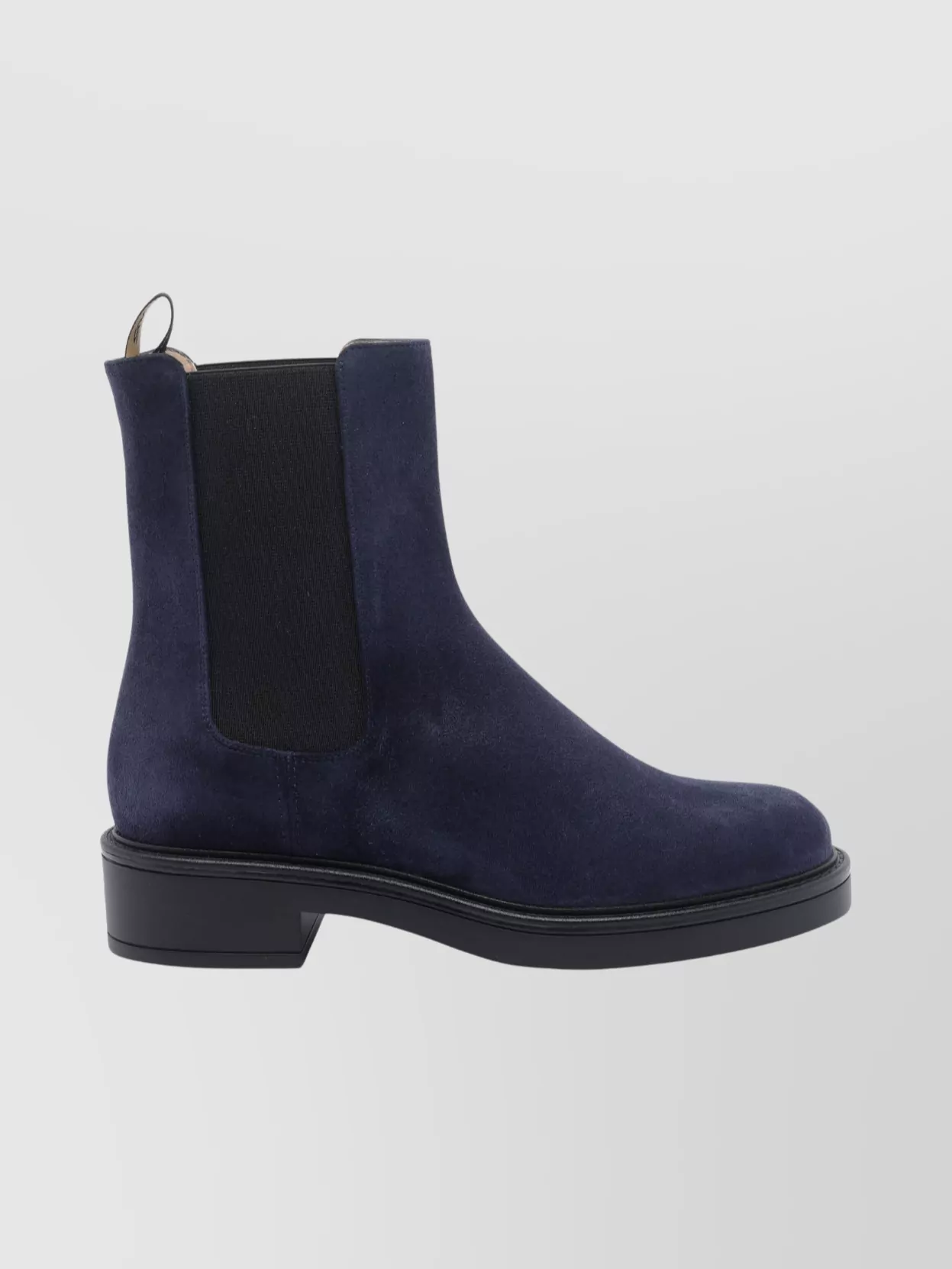 Stuart Weitzman Suede Ankle Boots Featuring Block Heel In Blue