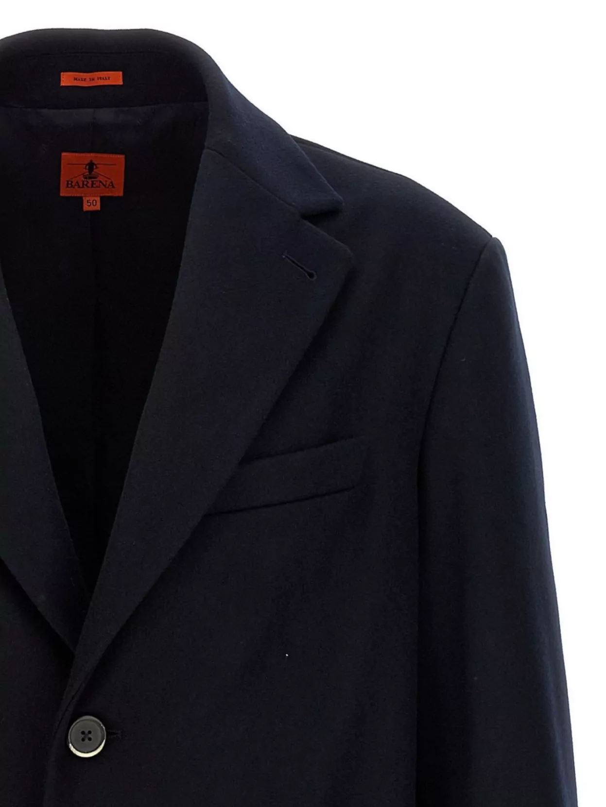 Barena Tailored Coat With Notch Lapel And Back Vent