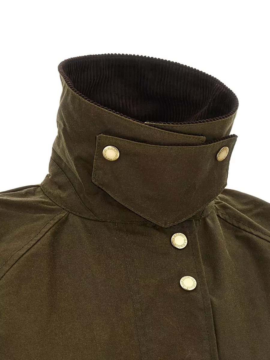 Barbour Waxed Cotton Single Breasted Coat