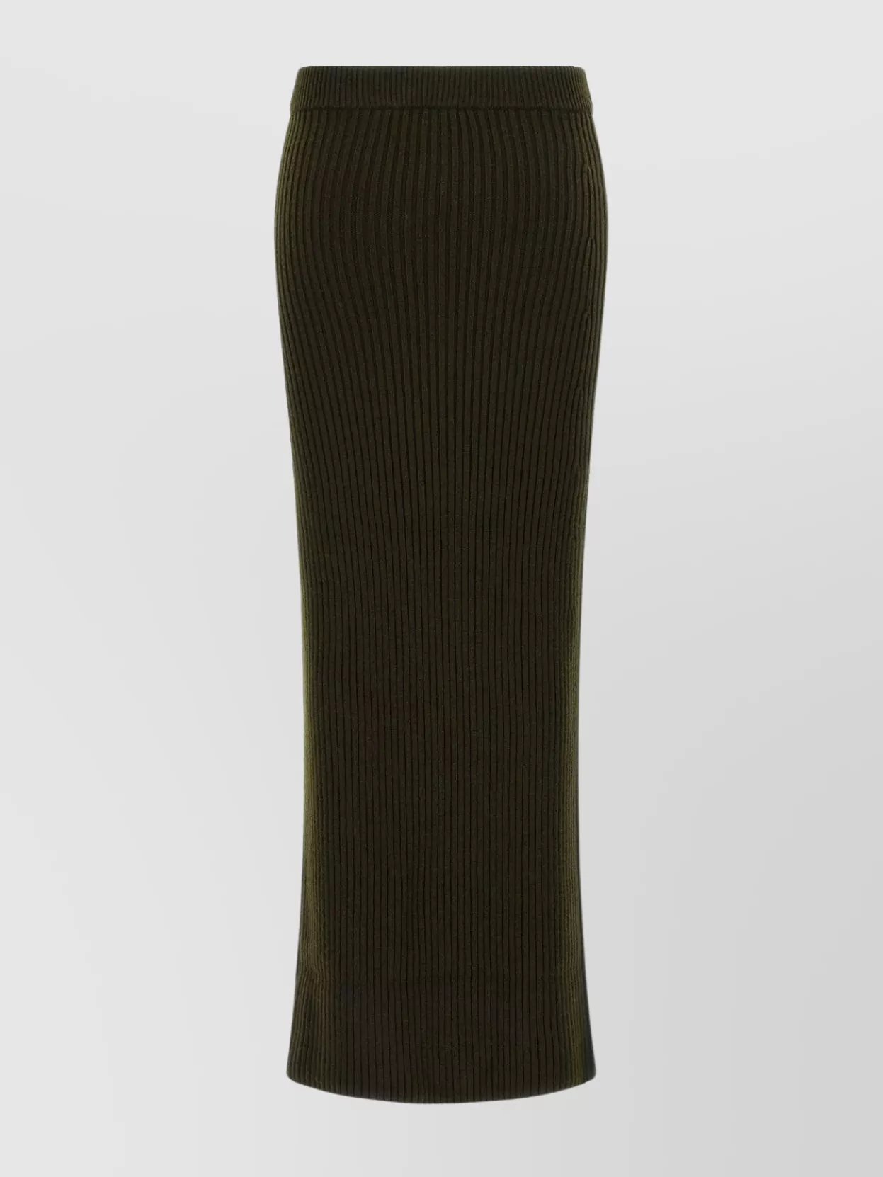 Max Mara Ribbed Texture Skirt Elastic Waistband