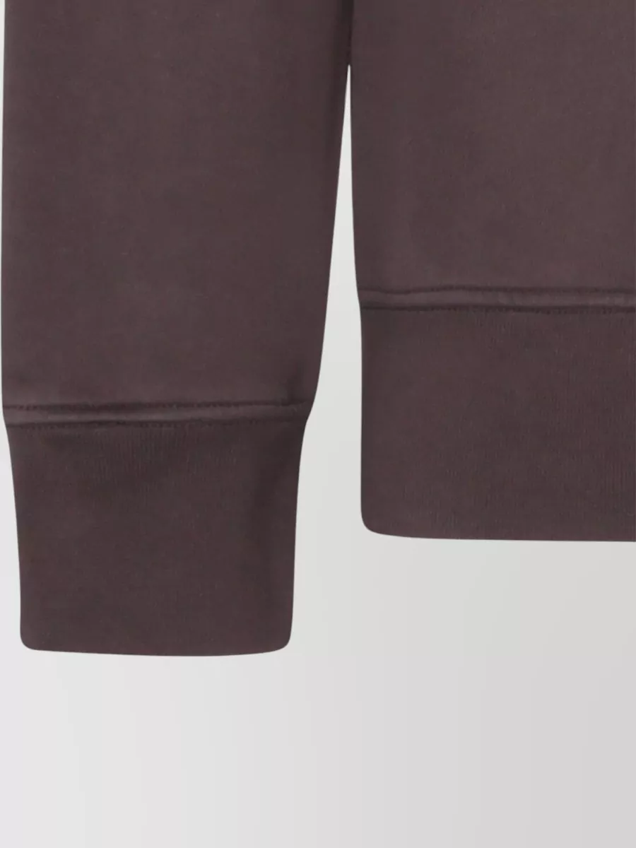 Stone Island Ribbed Cotton Crew Neck Sweatshirt