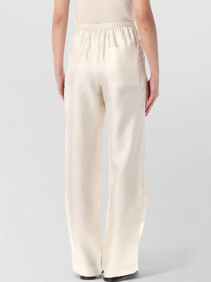 Loulou Silk Relaxed-Fit Straight-Leg Pants