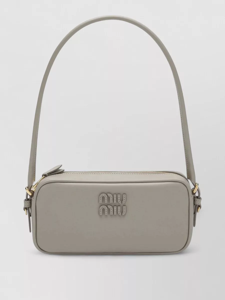 Miu Miu Matelassé leather clutch bag