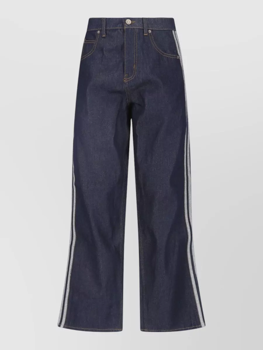 Adidas straight-leg denim jeans