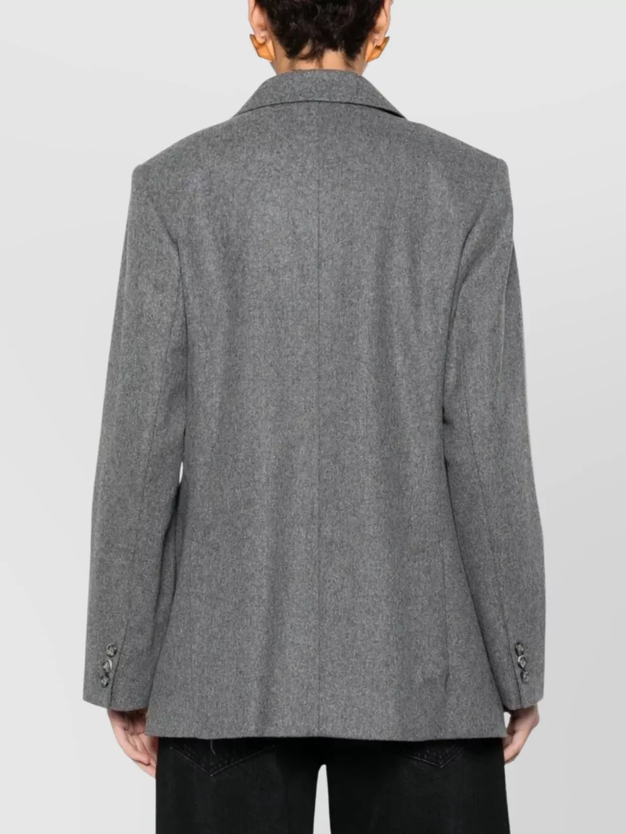 Apc Lucy Jacket With Flap Pockets And Notched Lapels In Gray