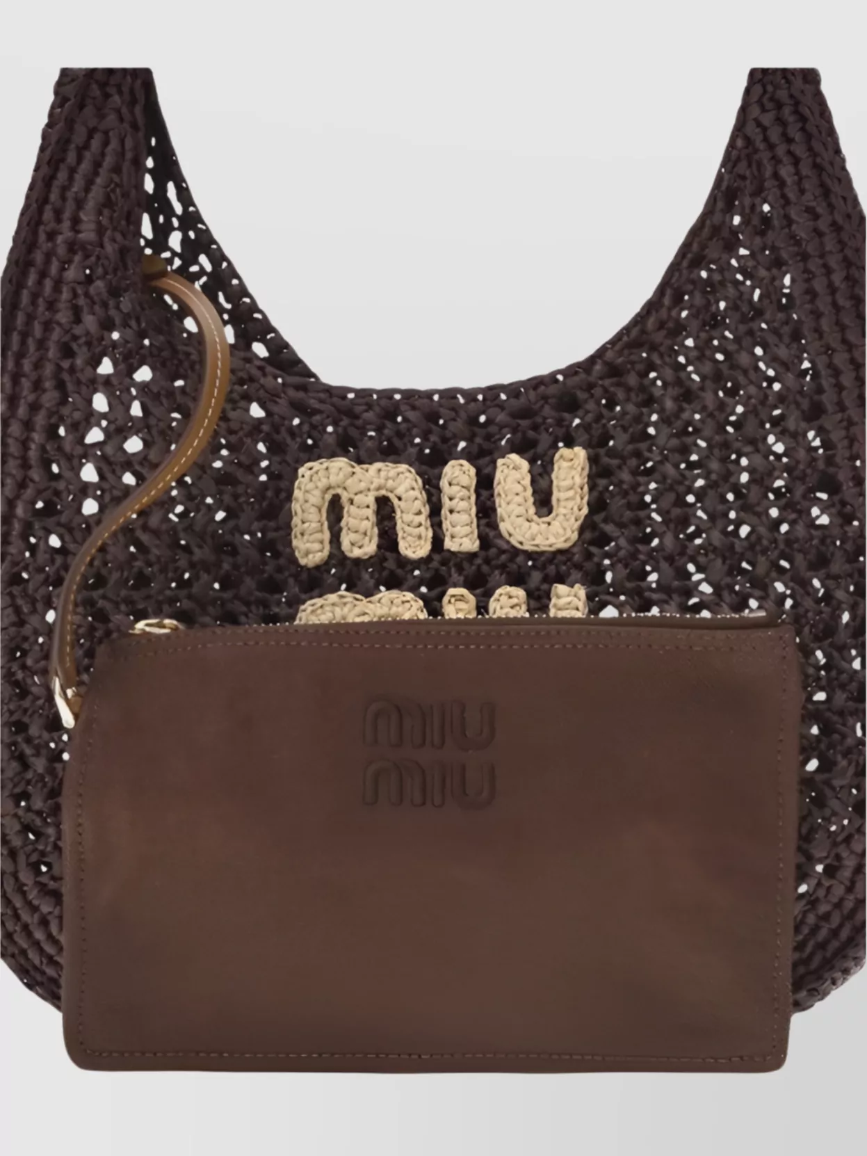 Miu Miu Crocheted Logo Shoulder Bag