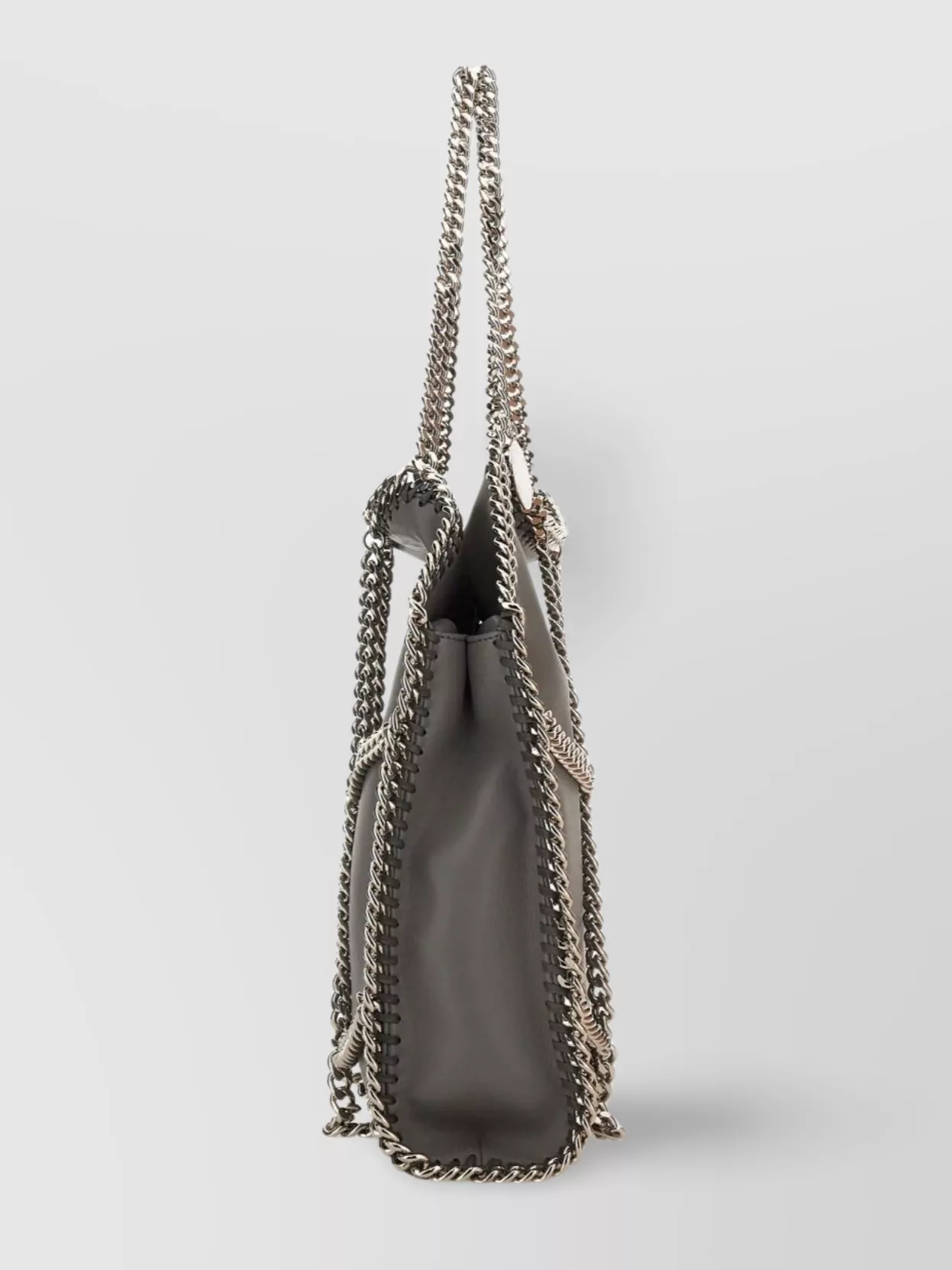 Stella Mccartney Limitededition Falabella Chain Cage Mini Tote Bag In Gray