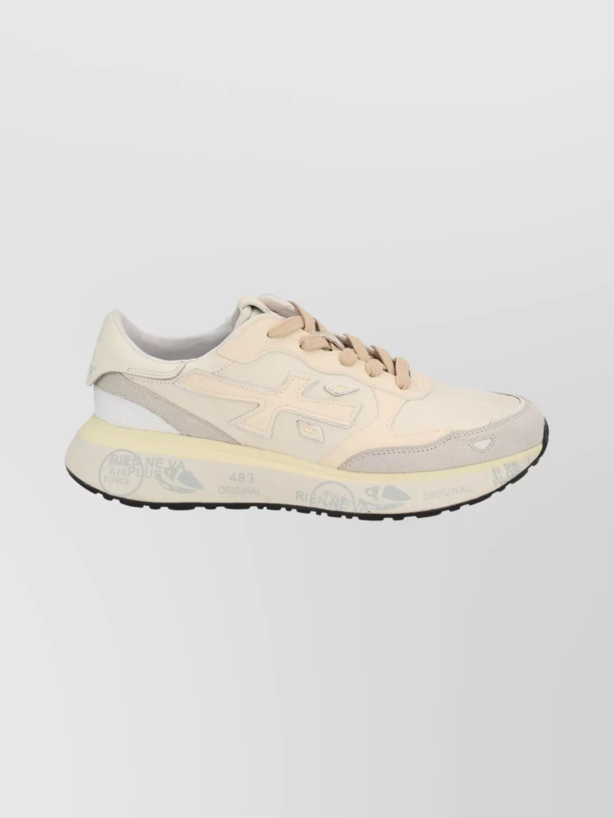 Premiata Low-Top Round Toe Sneakers With Rubber Sole