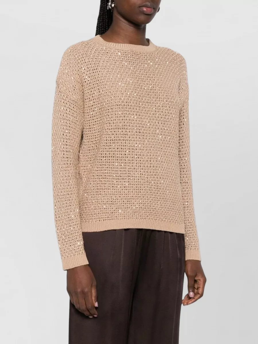 Fabiana Filippi Knitwear Crew Neck Long Sleeve Sweater