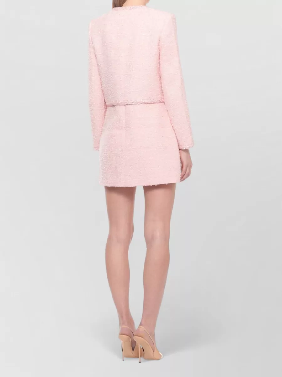 Self-Portrait Sequined Bouclé Cropped Jacket