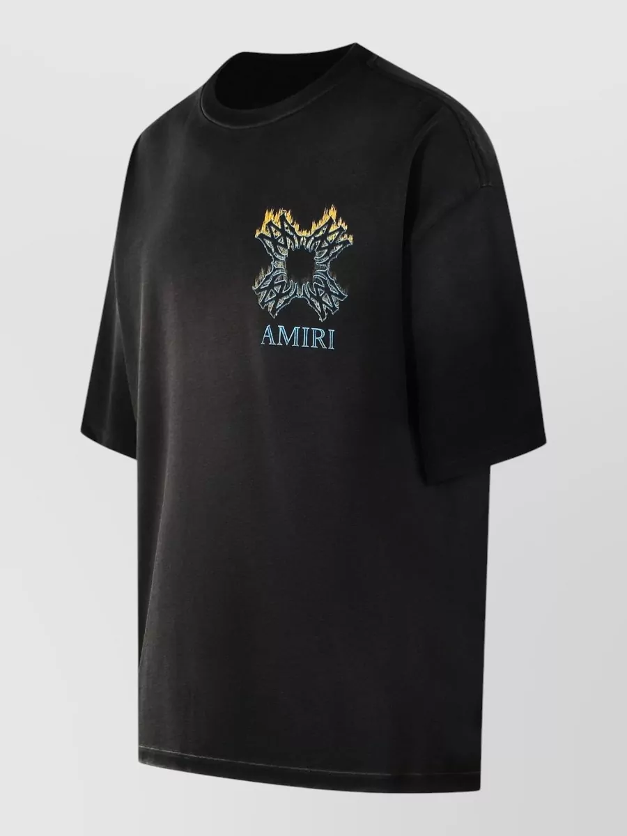 Amiri Quad Ma Cotton Crew Neck T Shirt