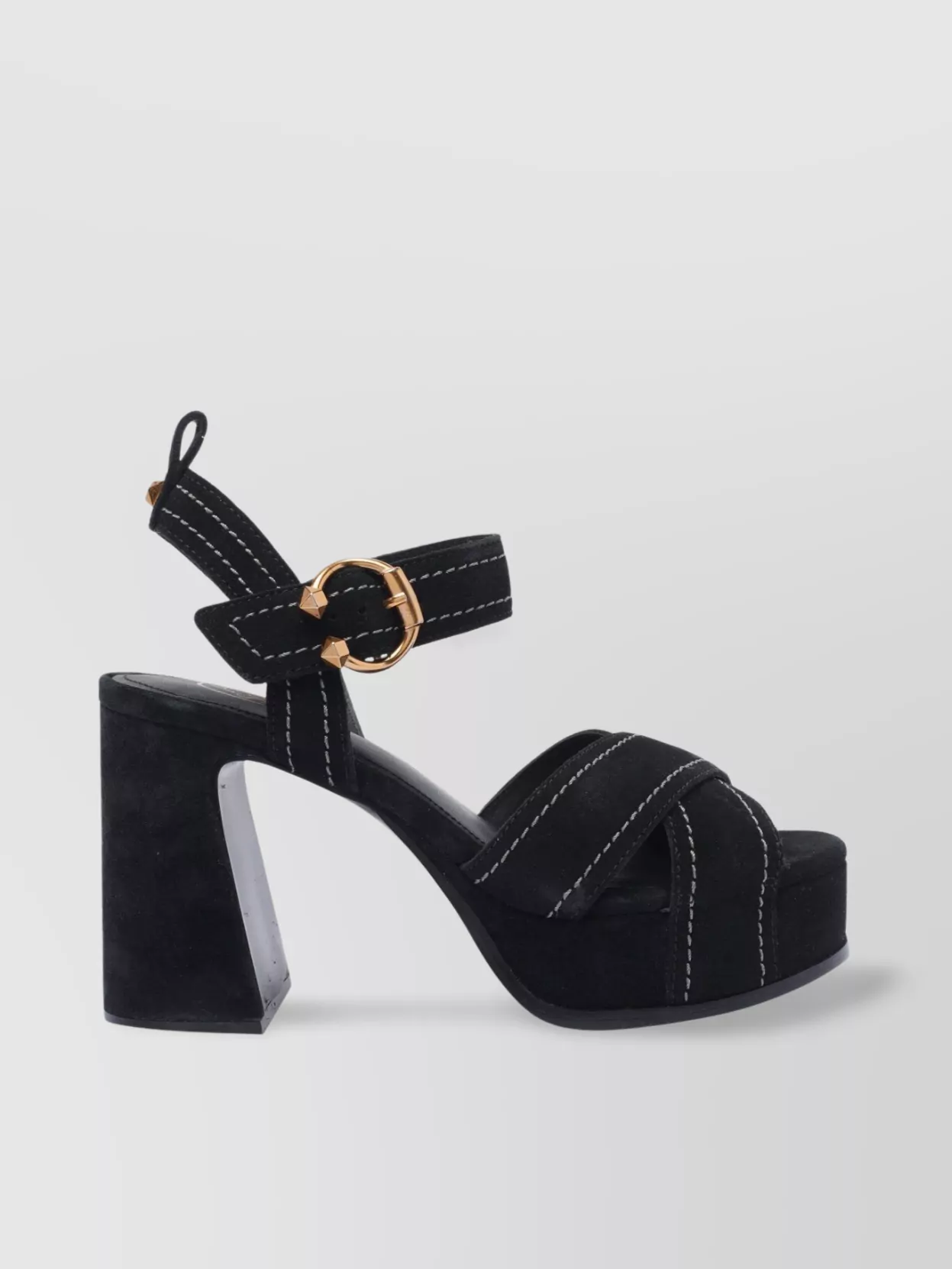 Ash Strappy Block Heel Platform Sandals
