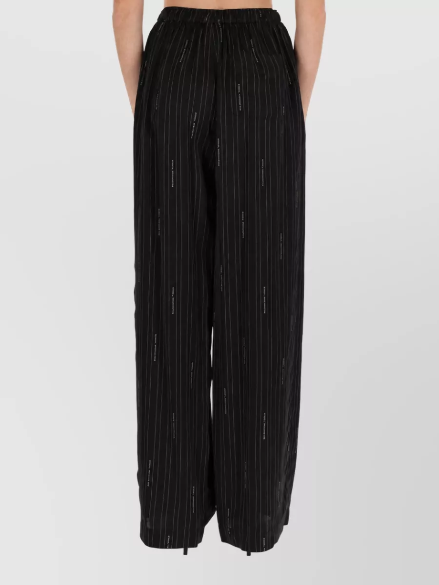 Balenciaga Viscose Wide-Leg Trousers