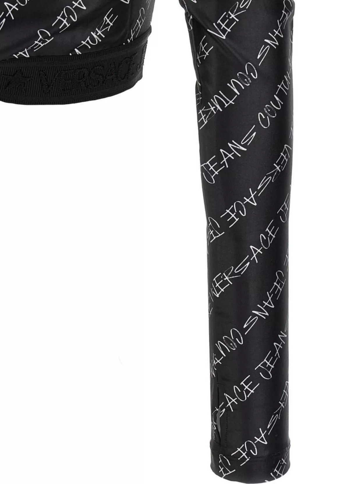 Versace Jeans Couture Top Logo Print Long Sleeves