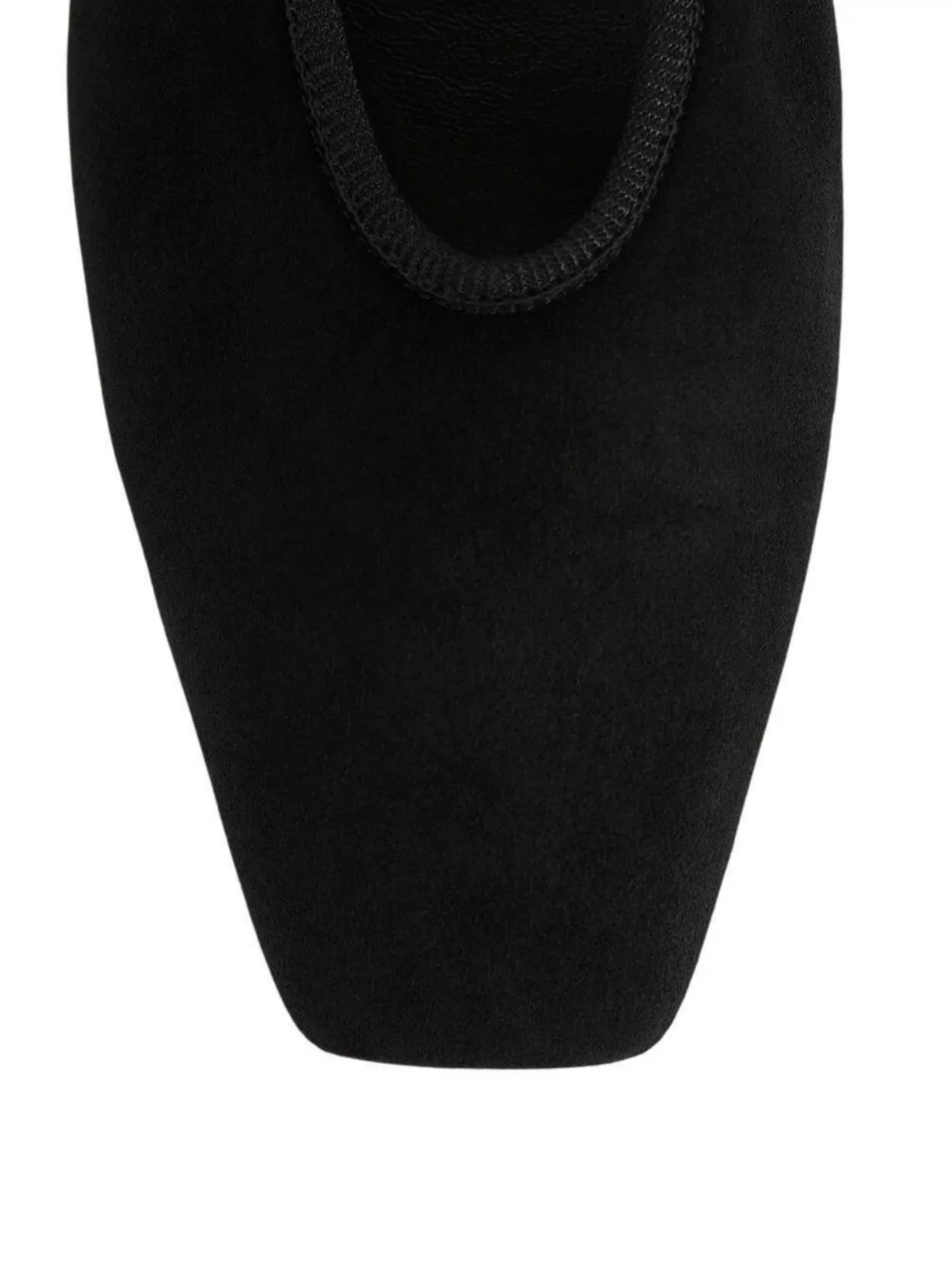 Totême Pointed Toe Suede Ballerinas With Ribbed Edge