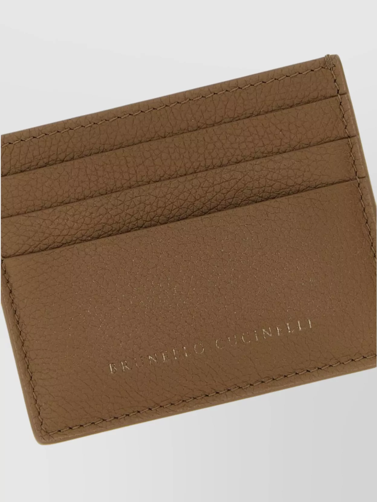 Brunello Cucinelli Textured Leather Cardholder For Daily Use