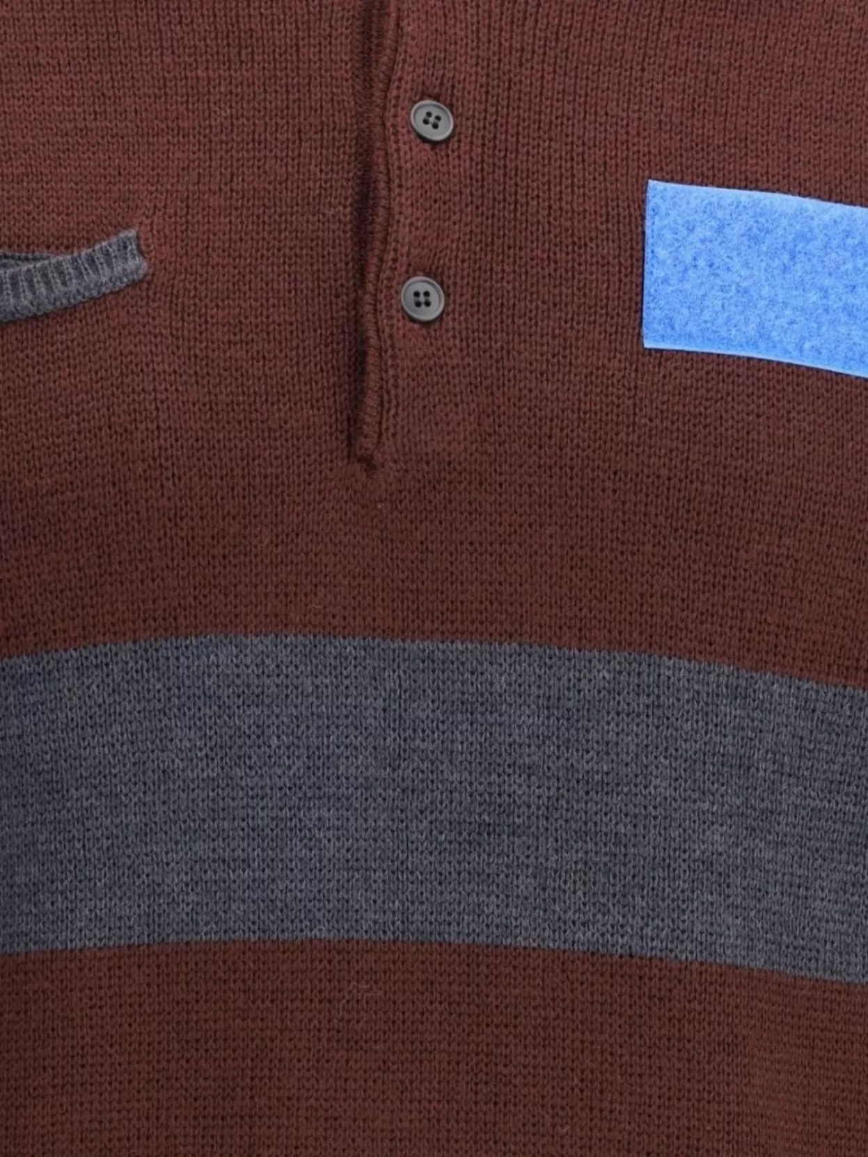 Gr10K Color Block Long Sleeve Knit Jacket