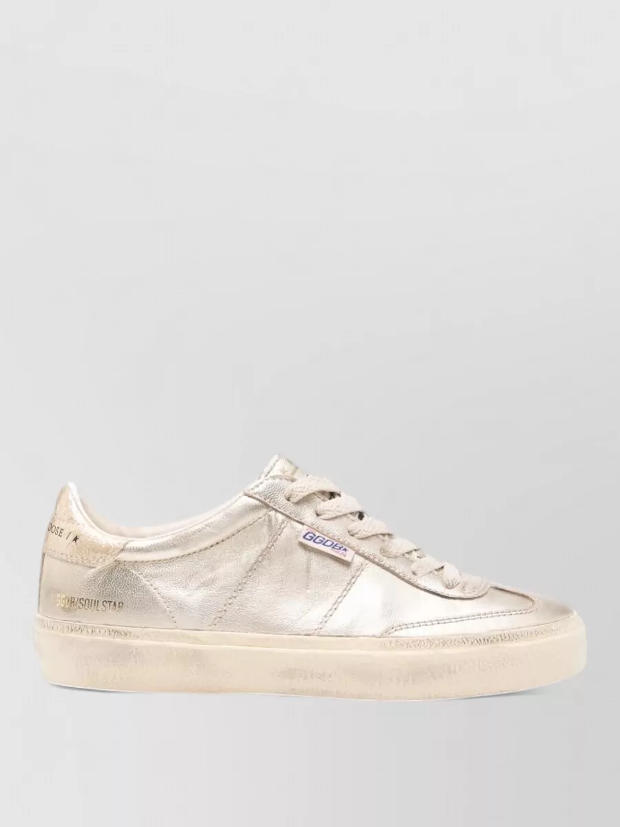 Golden Goose Soul Star Low Top Metallic Sneakers