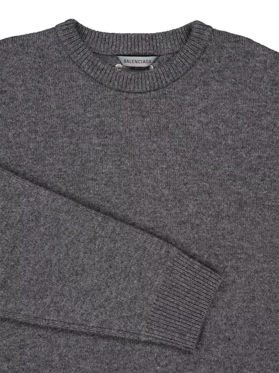 Balenciaga Wool oversized crewneck jumper