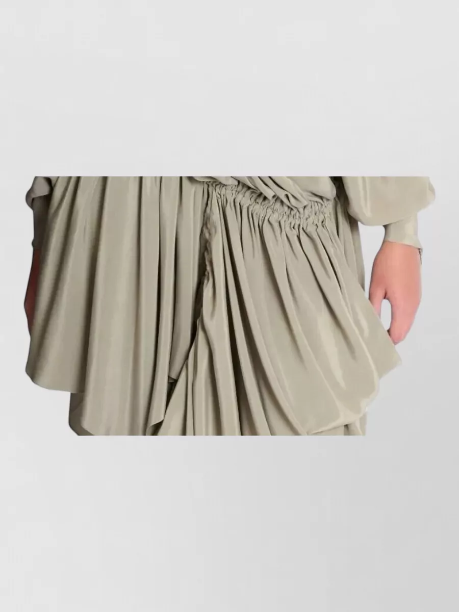 Balmain Silk One-Shoulder Mini Dress