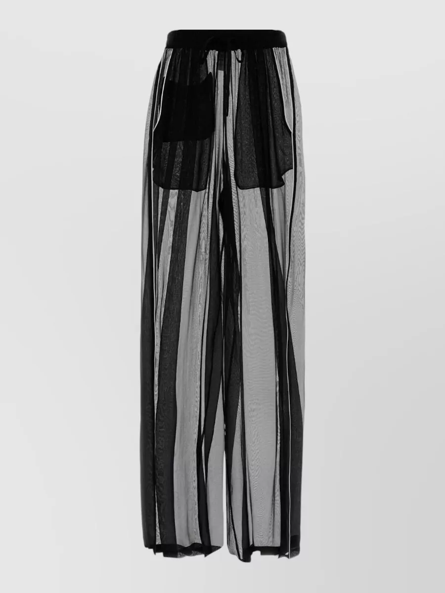 Dolce&Gabbana silk wide-leg chiffon beach trousers