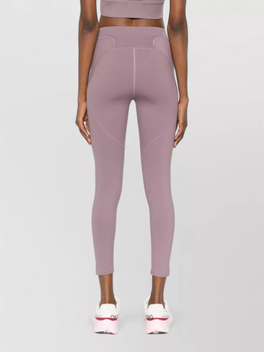 Adidas By Stella Mccartney Organic Cotton Panelled High-Rise 7/8 Leggings