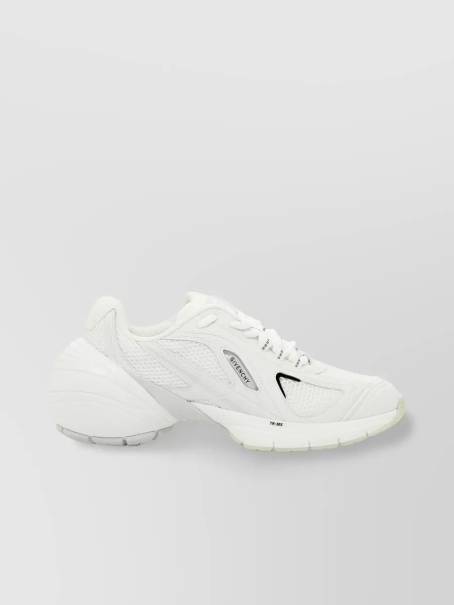 Shop Givenchy Tk-mx Logo Patch Mesh Sneakers In White