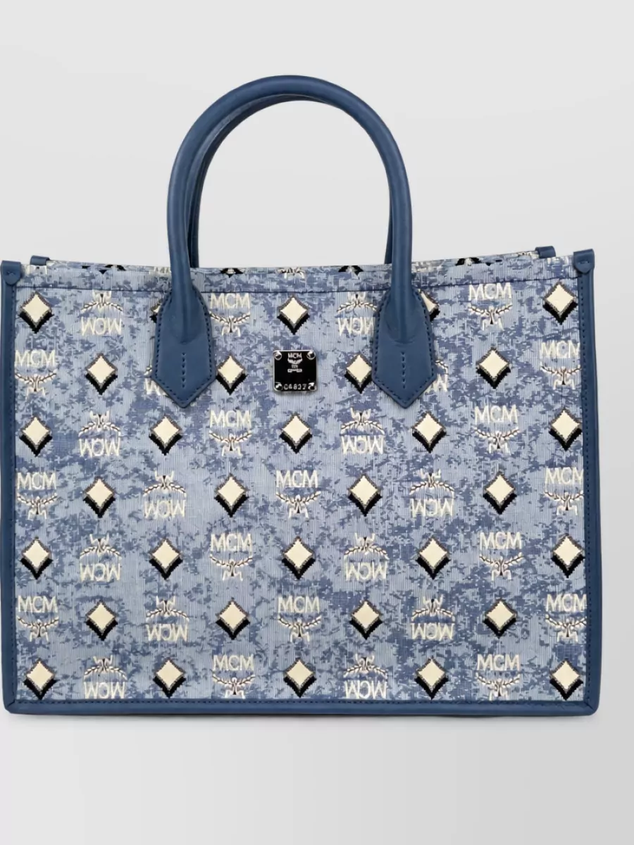 Mcm Aren Denim Tote Bag