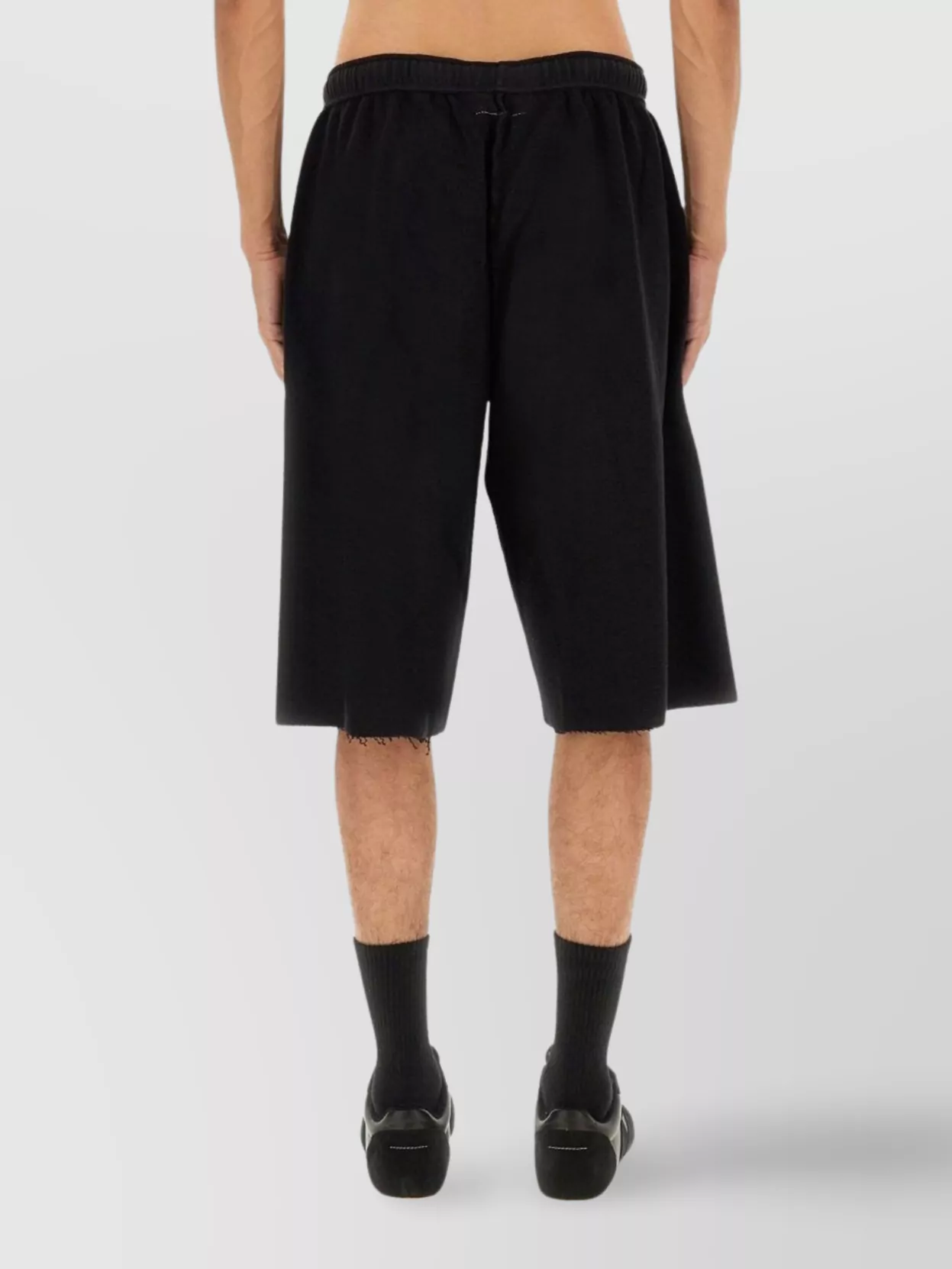 Mm6 Maison Margiela Knee-Length Shorts Featuring Elastic Waistband