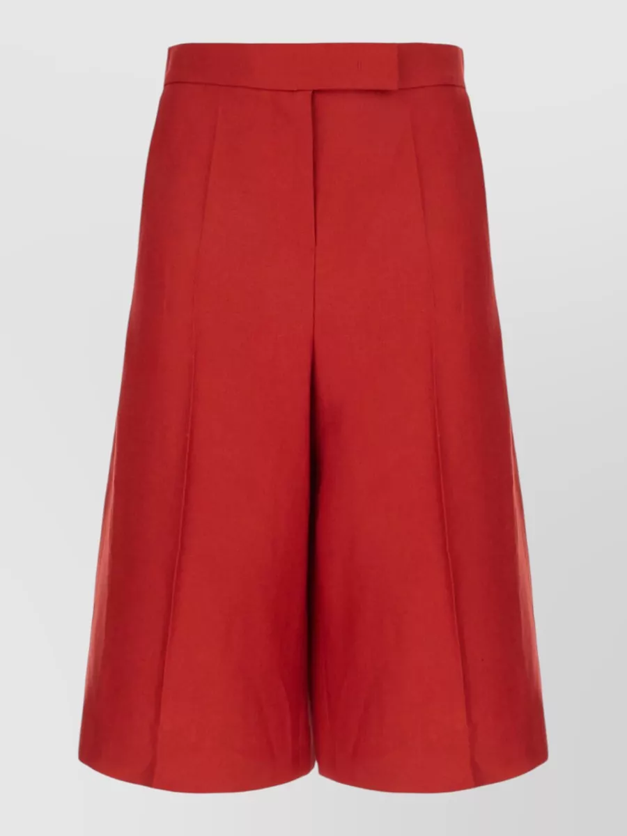 Max Mara linen knee-length bermuda shorts