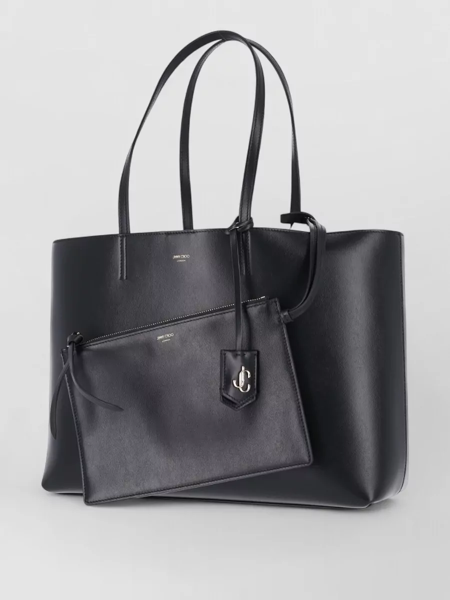 Jimmy Choo Shopper Leather Tote Bag