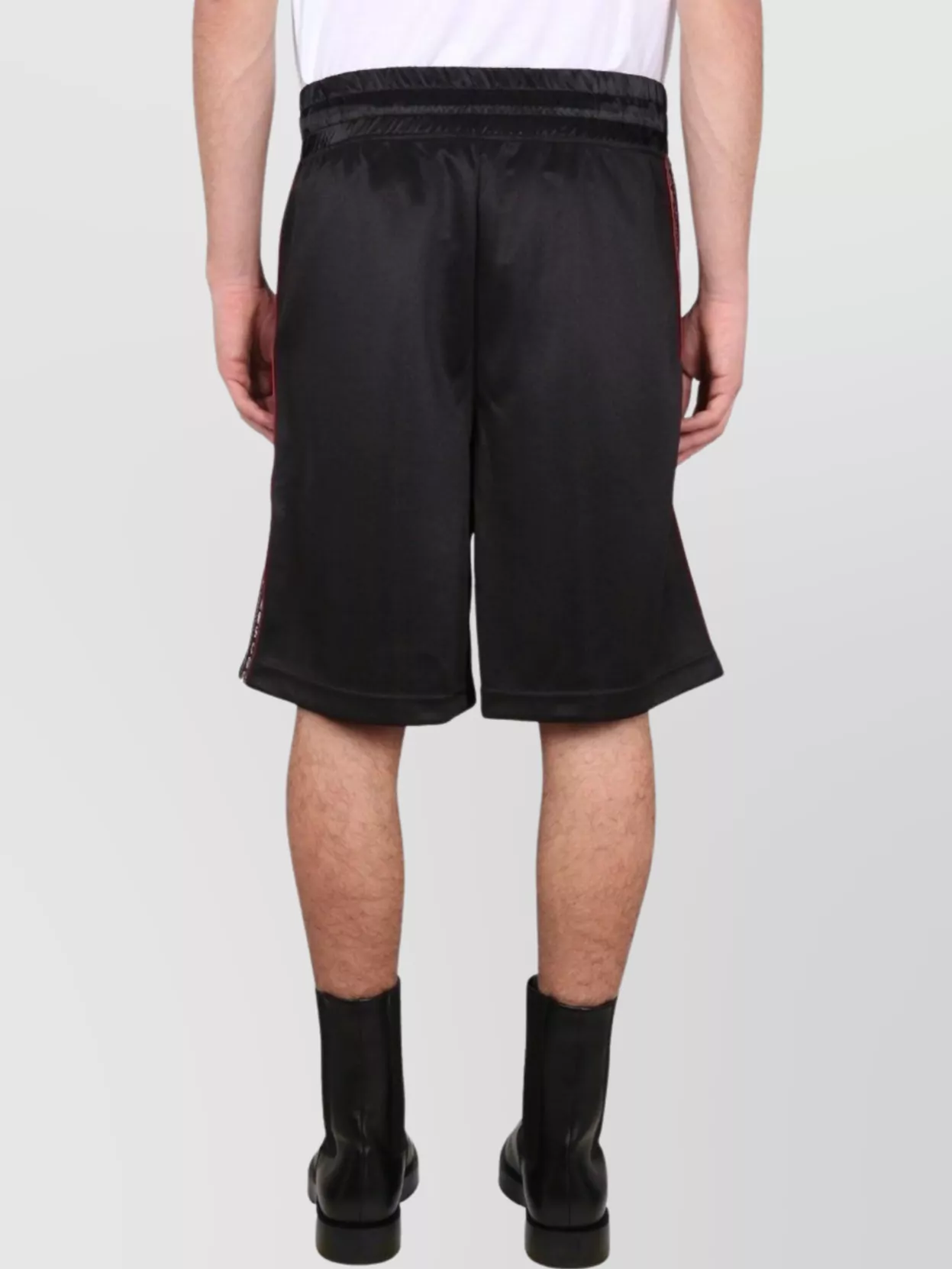 Shop Versace Jeans Couture Logo Band Elastic Waistband Shorts