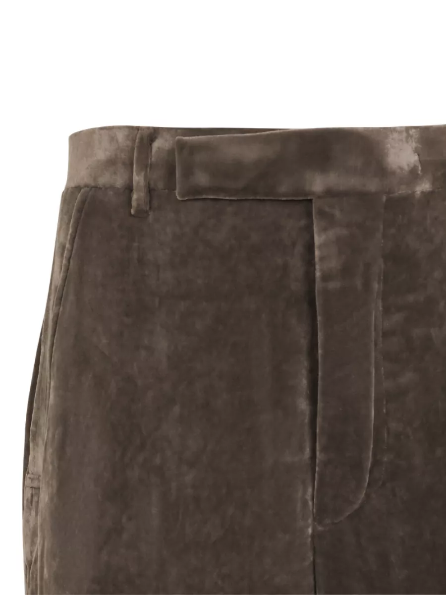 Rick Owens Silk-Blend High-Rise Wide-Leg Trousers