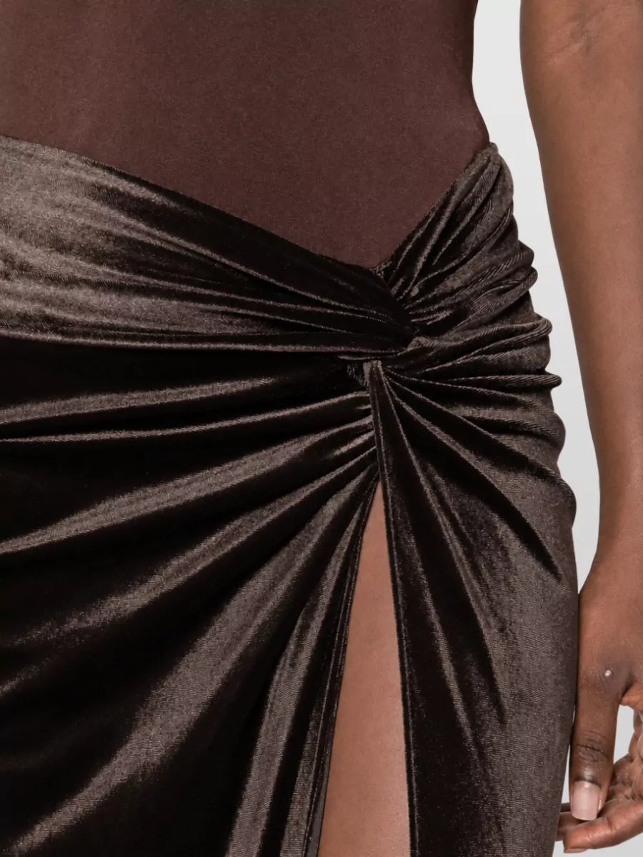 The Andamane Draped Halterneck Maxi Dress