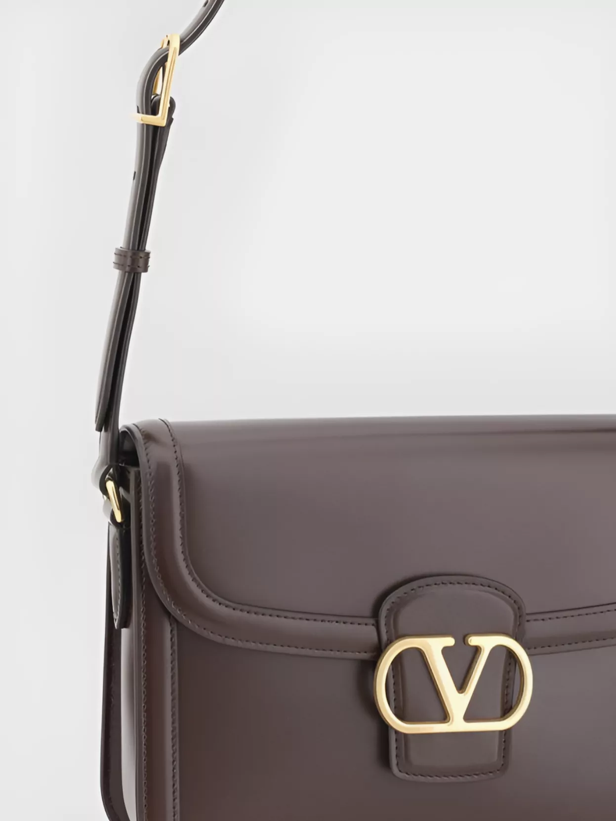 Valentino Garavani Structured Leather Shoulder Bag