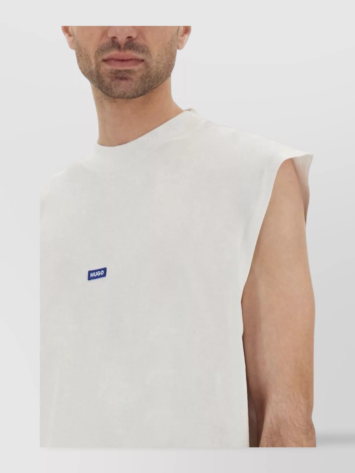 Boss Sleeveless Crew Neck Cotton T-Shirt