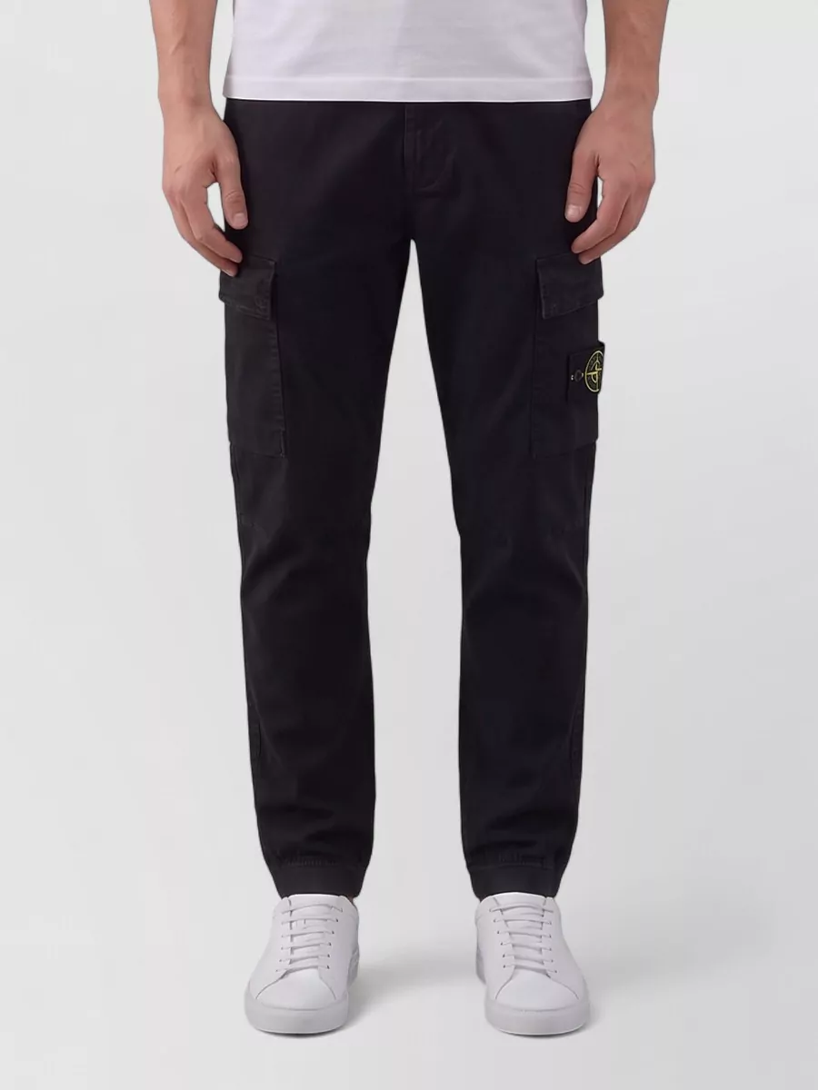 Stone Island organic cotton regular tapered cargo pants