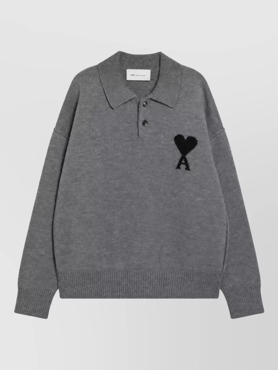 Ami Paris wool polo shirt