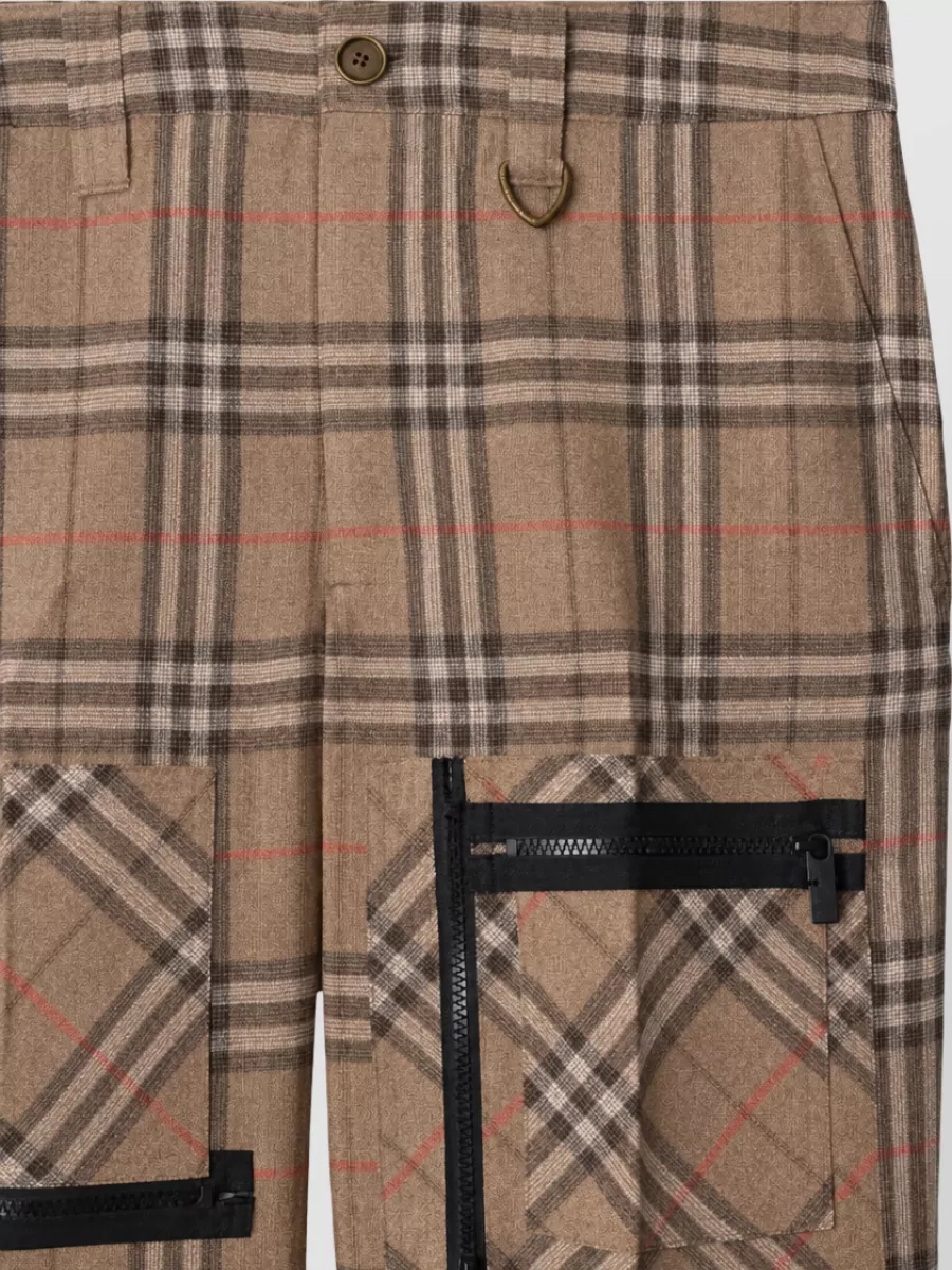 Burberry Silk Straight-Leg Trousers